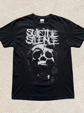 Gildan Black Graphic 'Suicide Silence' Skull Tee